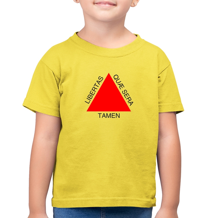 Camiseta Algodão Infantil Minas Gerais - Amarelo Canário
