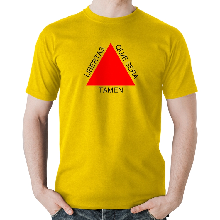 Camiseta Algodão Minas Gerais - Amarela