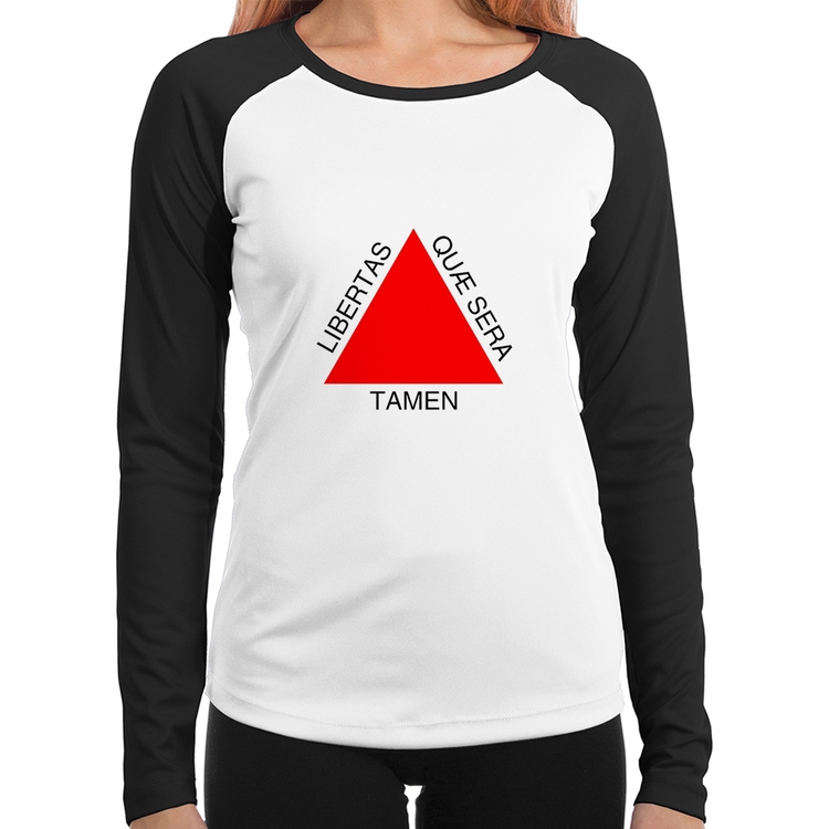 Baby Look Raglan Minas Gerais Manga Longa