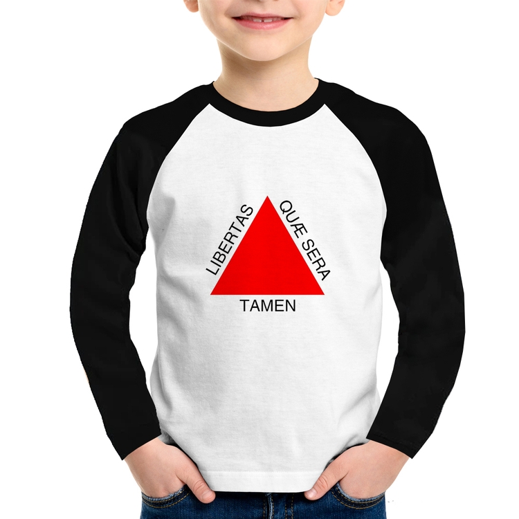 Camiseta Raglan Infantil Minas Gerais Manga Longa