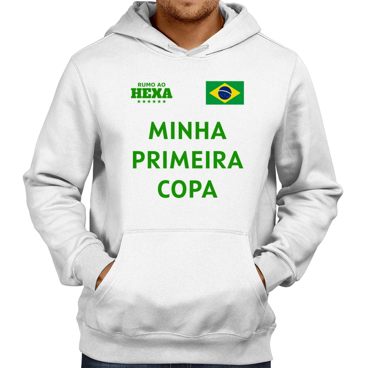 Moletom Minha Primeira Copa do Mundo - Branco