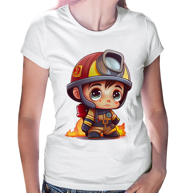 Baby Look  Mini Bombeiro 