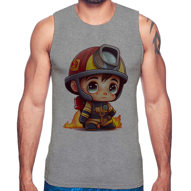 Regata  Mini Bombeiro  - Cinza