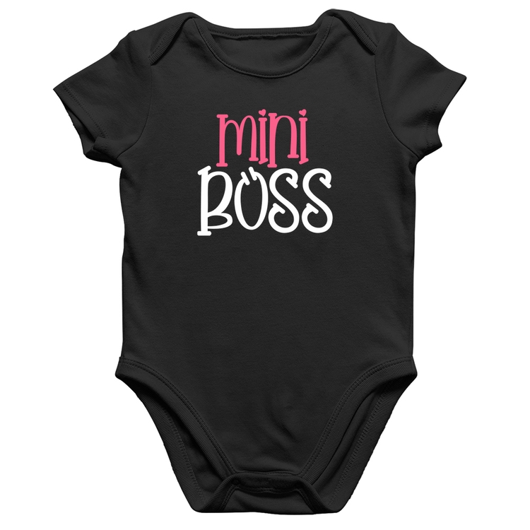 Body Bebê Algodão Mini Boss