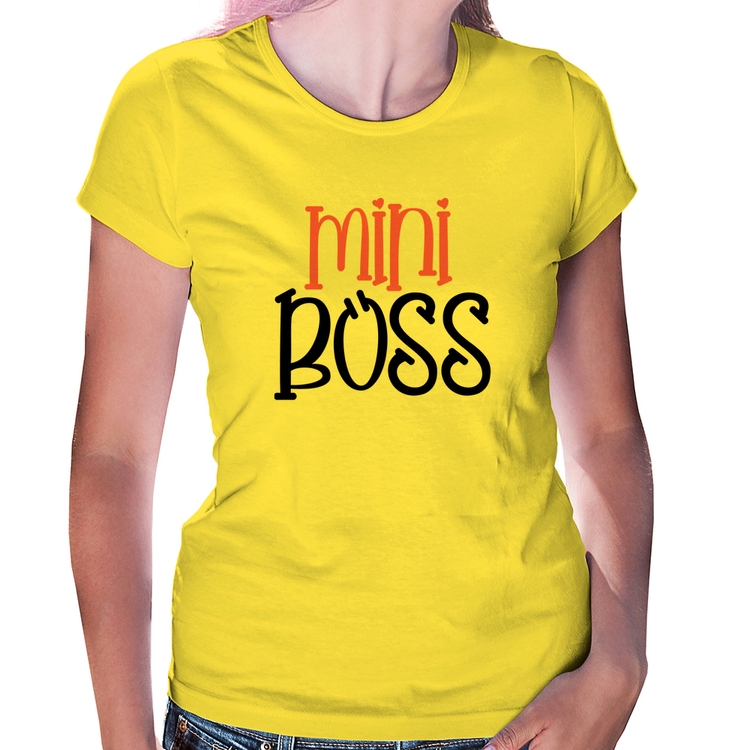Baby Look Mini Boss - Amarela