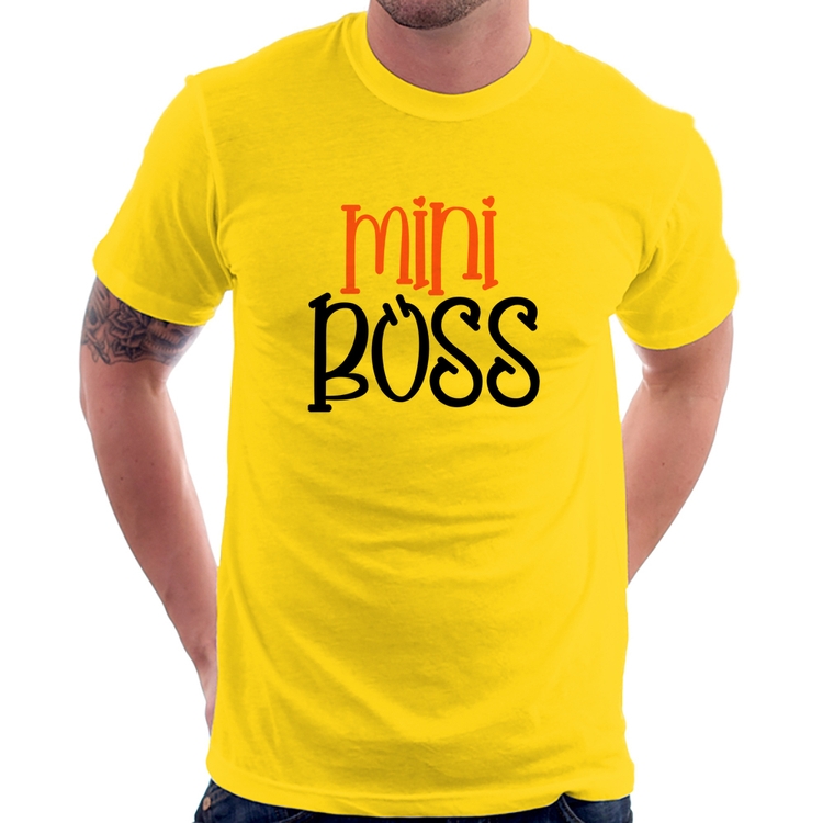 Camiseta Mini Boss - Amarela