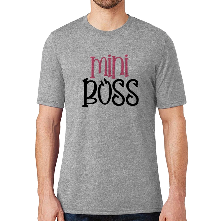 Camiseta Mini Boss - Cinza