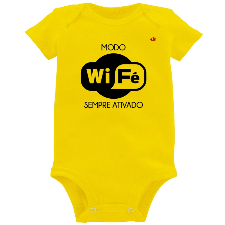 Body Bebê Modo Wi-Fé sempre ativado - Amarelo