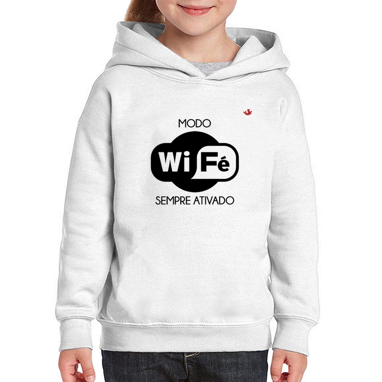 Moletom Infantil Modo Wi-Fé sempre ativado
