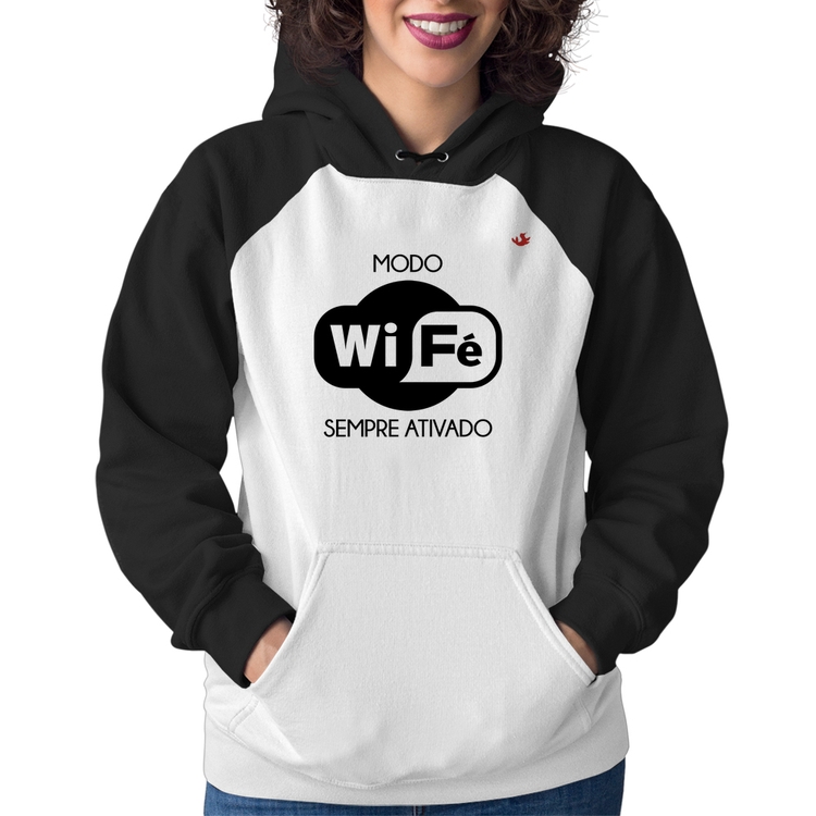 Moletom Feminino Modo Wi-Fé sempre ativado