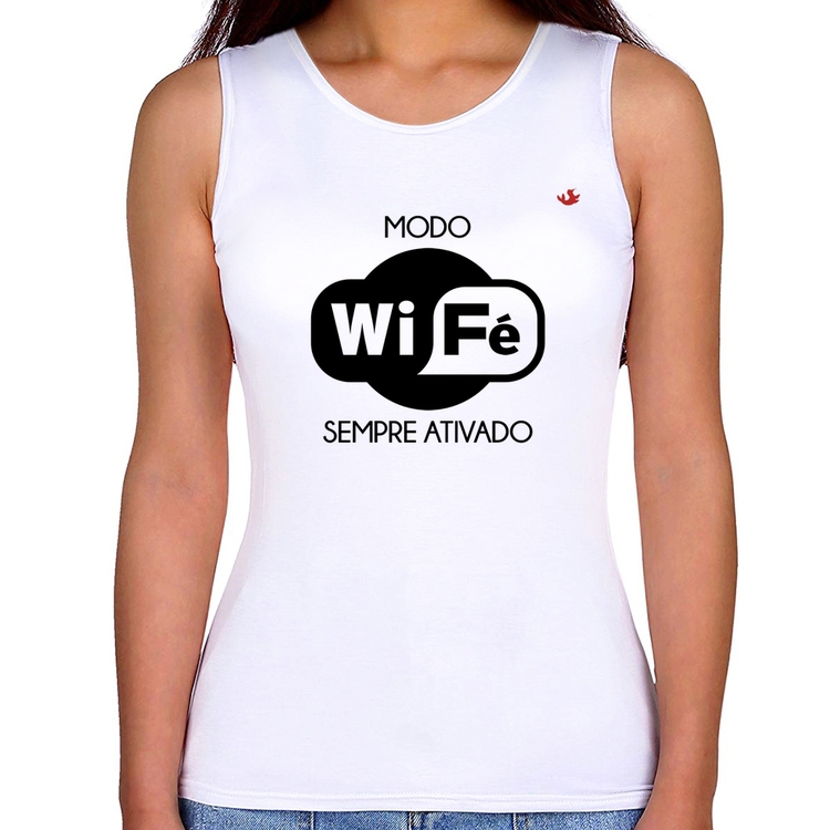 Regata Feminina Modo Wi-Fé sempre ativado