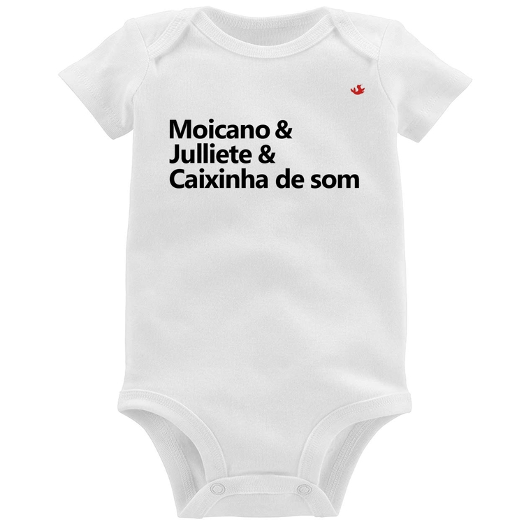 Body Bebê Moicano & Julliete & Caixinha de Som
