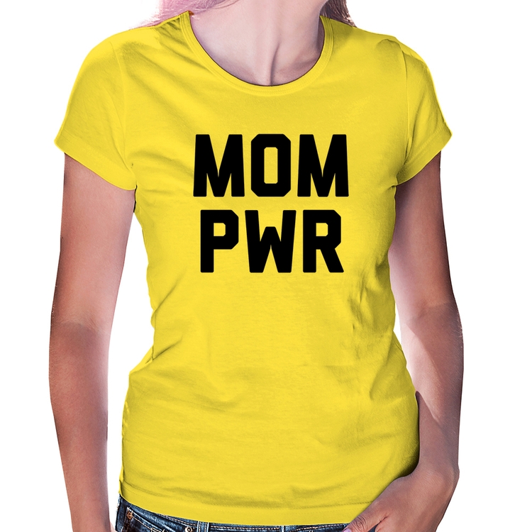 Baby Look Mom Power - Amarela