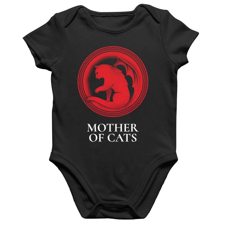 Body Bebê Algodão Mother of Cats