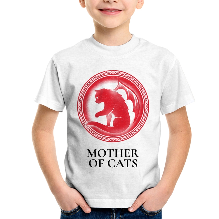 Camiseta Infantil Mother of Cats