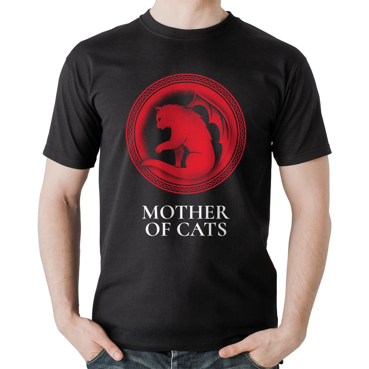 Camiseta Algodão Mother of Cats