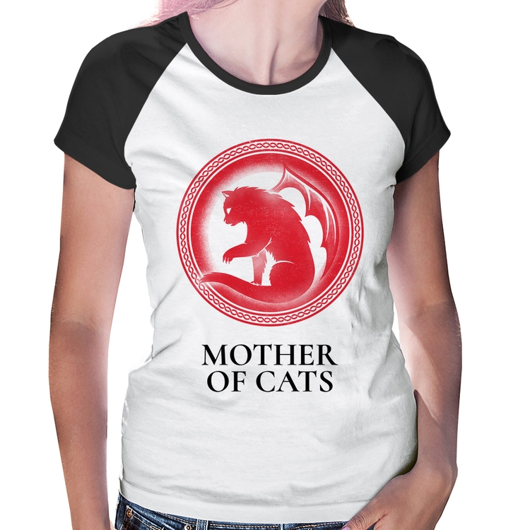 Baby Look Raglan Mother of Cats