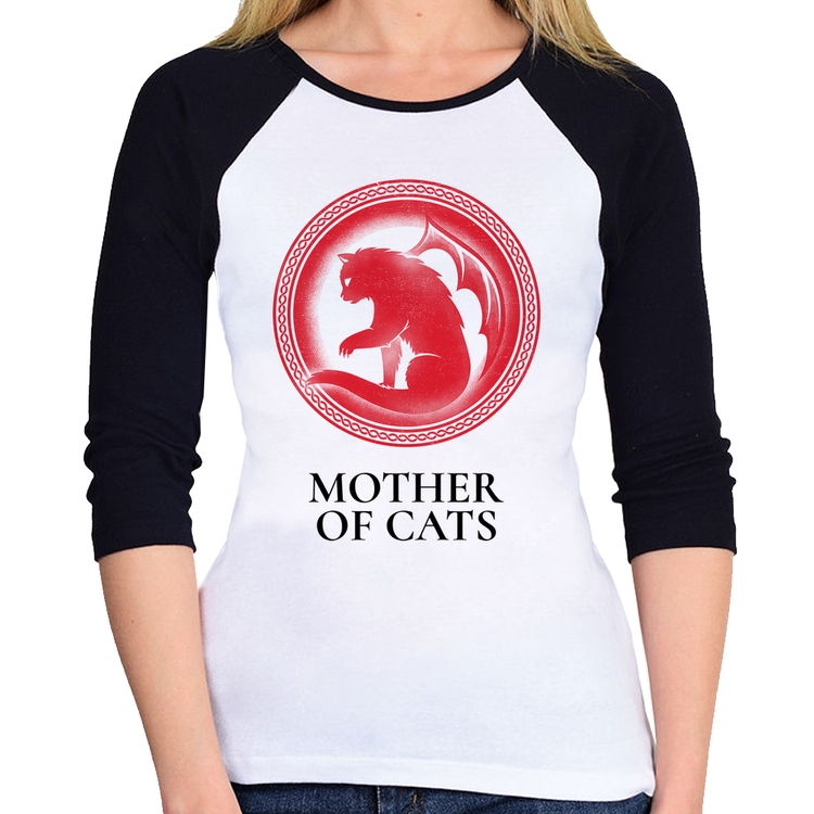 Baby Look Raglan Mother of Cats Manga 3/4