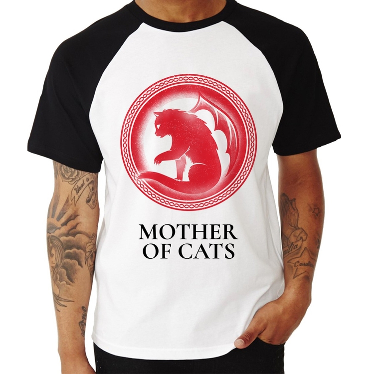 Camiseta Raglan Mother of Cats