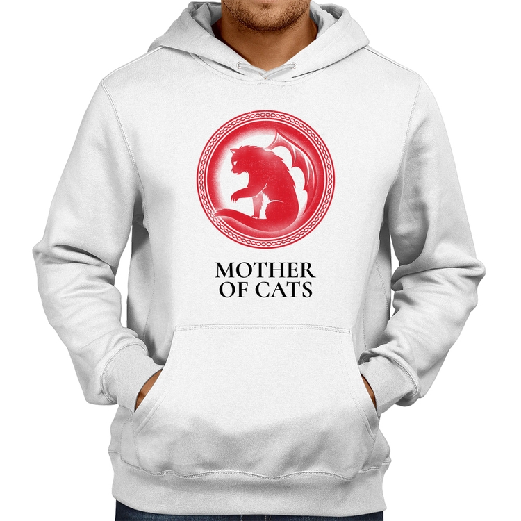 Moletom Mother of Cats - Branco