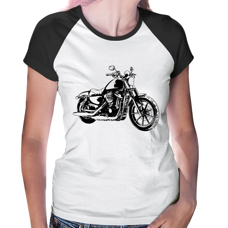 Baby Look Raglan Moto Sportster XL 883 Iron Art