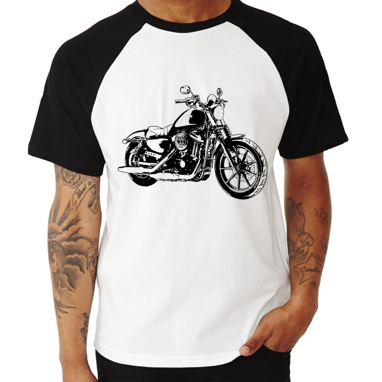 Camiseta Raglan Moto Sportster XL 883 Iron Art