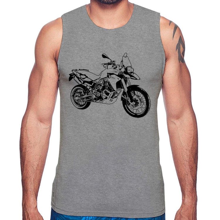 Regata Moto F 800 GS Traços - Cinza