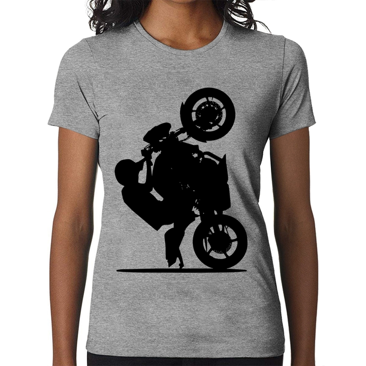 Baby Look Moto Grau XJ6 - Cinza