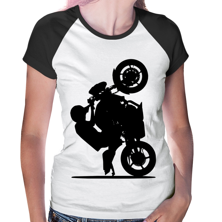 Baby Look Raglan Moto Grau XJ6