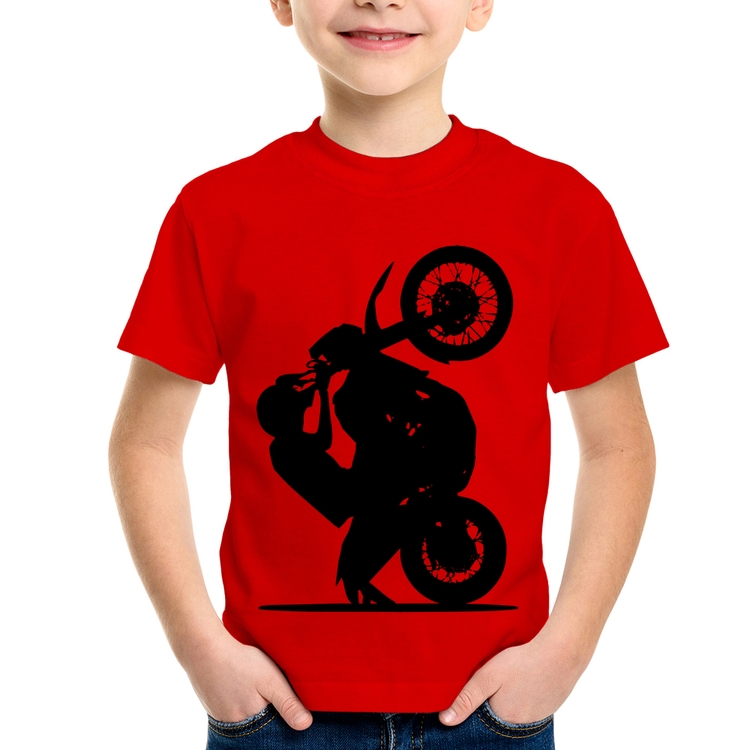 Camiseta Infantil Moto Grau XT 660 - Vermelha