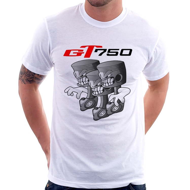 Camiseta Moto GT 750 Pistões