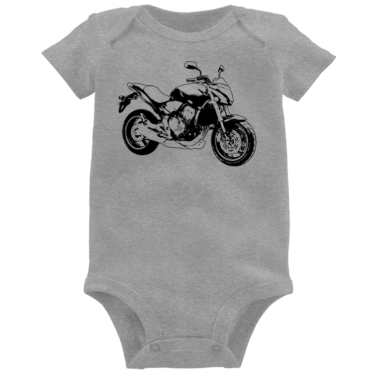 Body Bebê Moto Hornet Art - Cinza