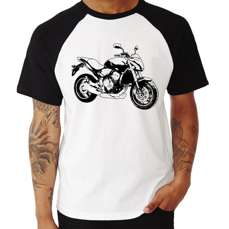Camiseta Raglan Moto Hornet Art