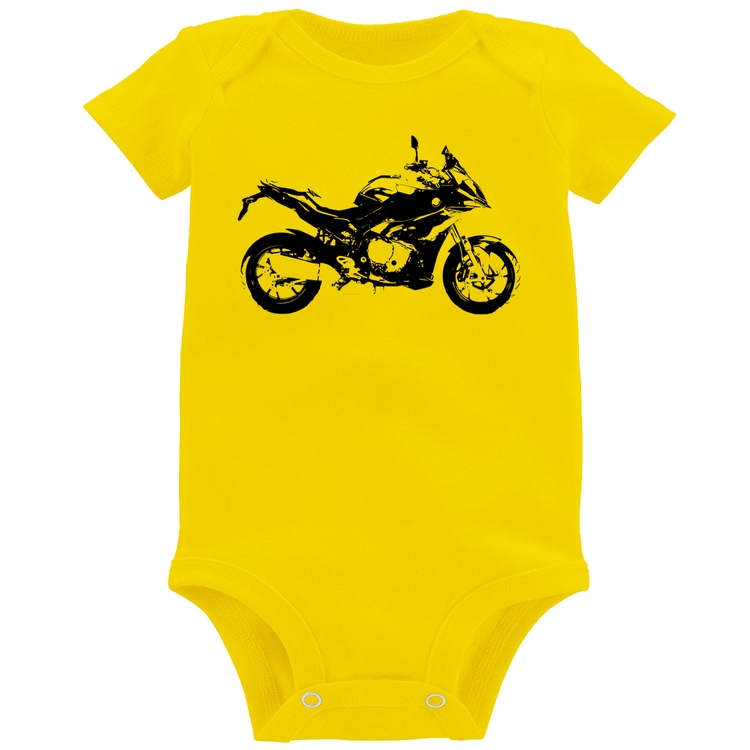 Body Bebê Moto S 1000 XR Art - Amarelo