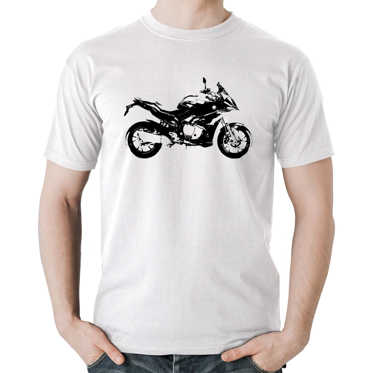Camiseta Algodão Moto S 1000 XR Art - Branca