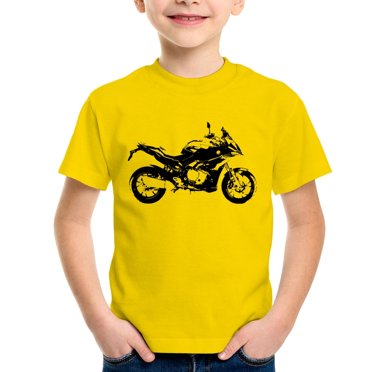 Camiseta Infantil Moto S 1000 XR Art - Amarela
