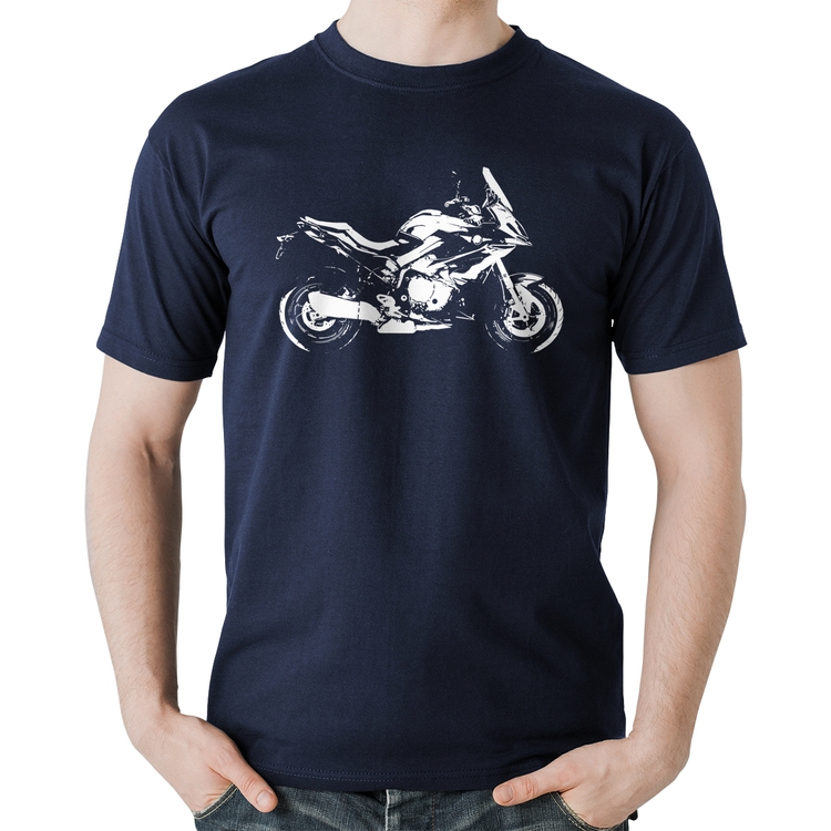 Camiseta Algodão Moto S 1000 XR Art - Marinho