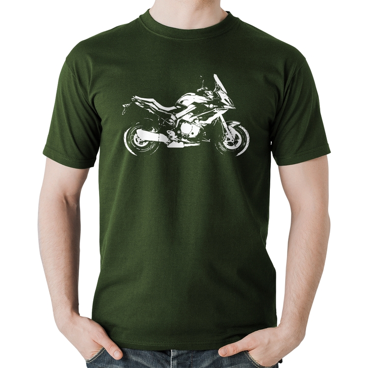 Camiseta Algodão Moto S 1000 XR Art - Musgo