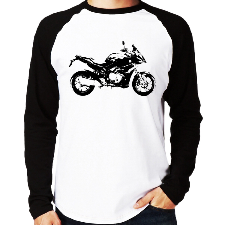 Camiseta Raglan Moto S 1000 XR Art Manga Longa