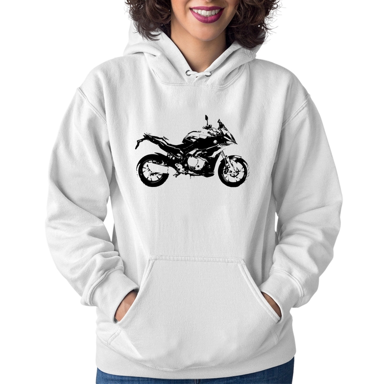 Moletom Feminino Moto S 1000 XR Art - Branco