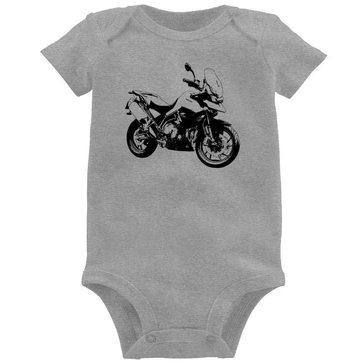 Body Bebê Moto Tiger 900 GT Art - Cinza