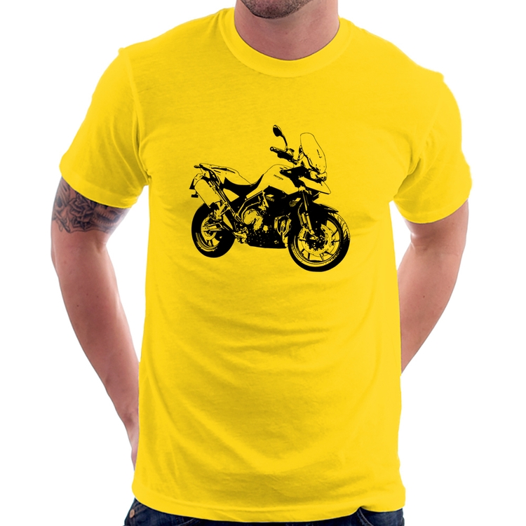 Camiseta Moto Tiger 900 GT Art - Amarela