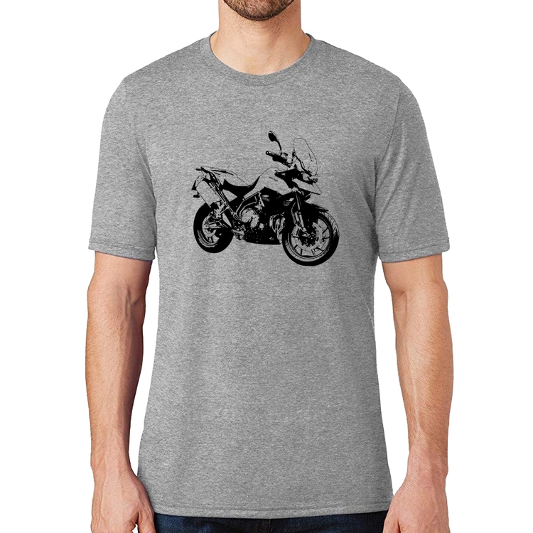 Camiseta Moto Tiger 900 GT Art - Cinza