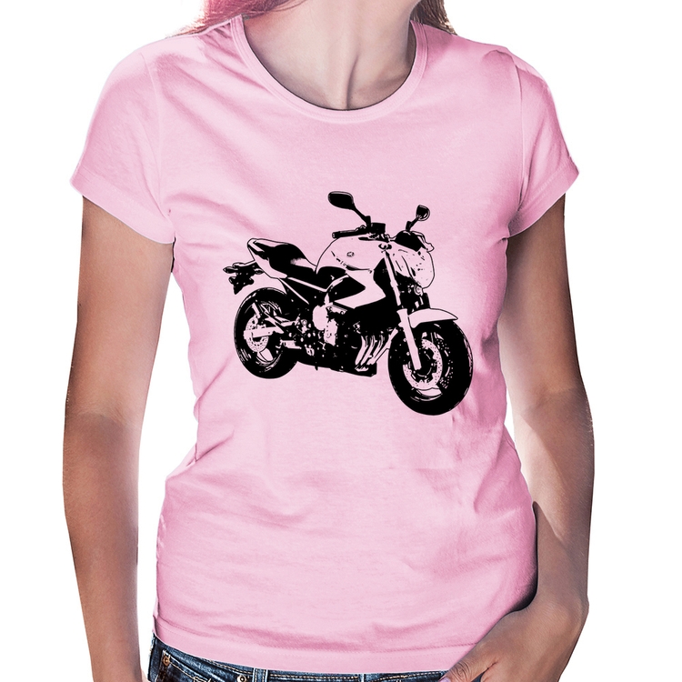 Baby Look Moto XJ6 N Art - Rosa Bebê