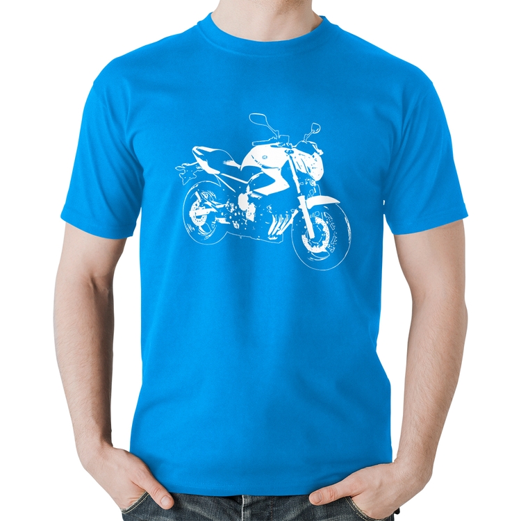 Camiseta Algodão Moto XJ6 N Art - Azul