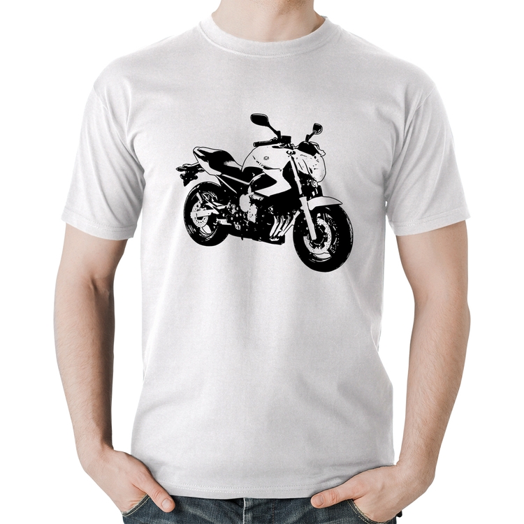 Camiseta Algodão Moto XJ6 N Art - Branca