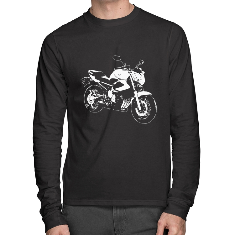 Camiseta Algodão Moto XJ6 N Art Manga Longa
