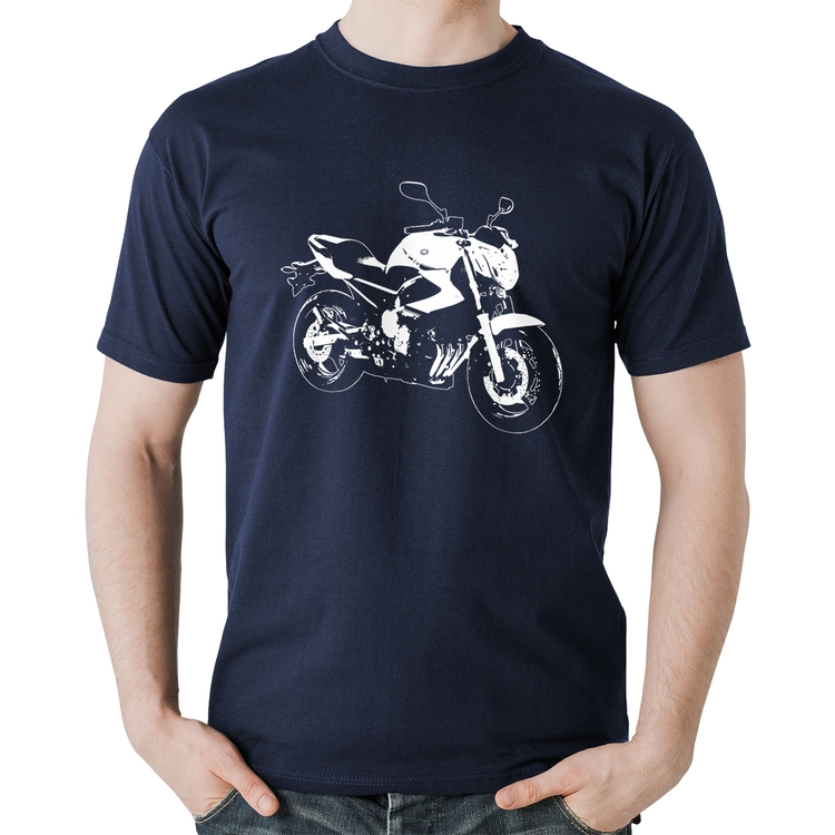 Camiseta Algodão Moto XJ6 N Art - Marinho