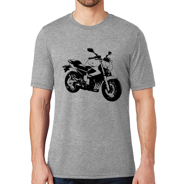 Camiseta Moto XJ6 N Art - Cinza