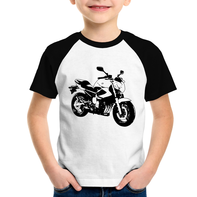 Camiseta Raglan Infantil Moto XJ6 N Art